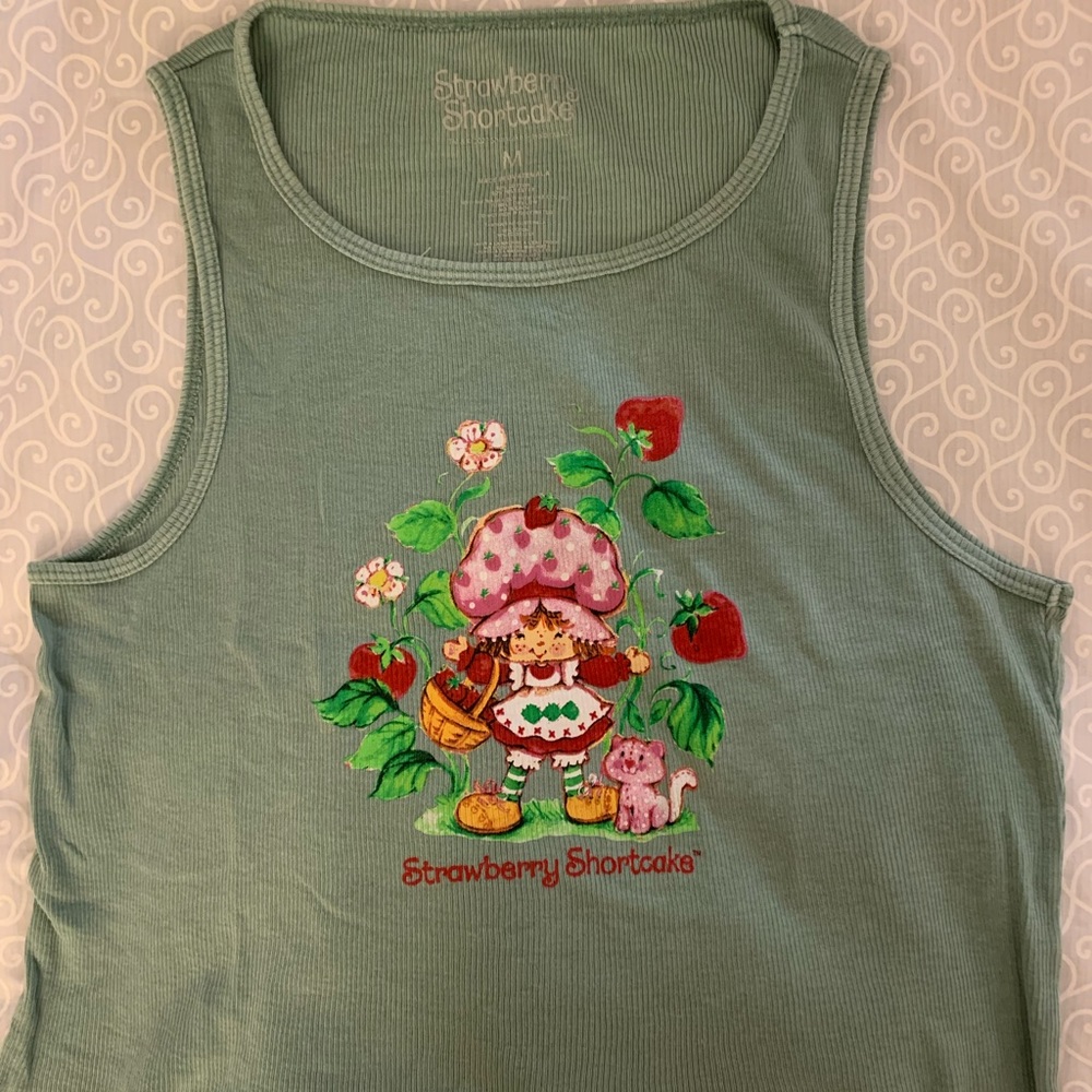 Light green strawberry shortcake tank from urban outfitters. Super light weight!